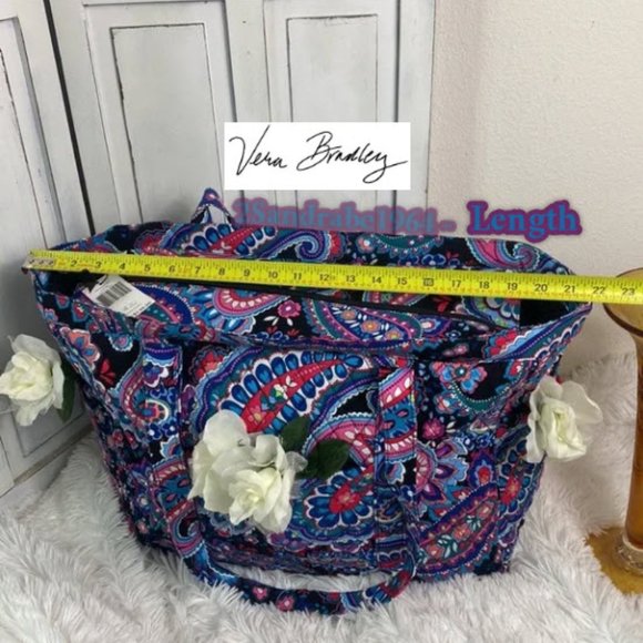 Vera Bradley Get Going Tote / Haymarket Paisley - Picture 13 of 16